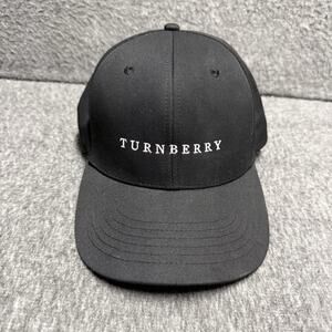 Turnberry Strapback Golf Hat Black One Size Adjustable Continental Baseball Cap